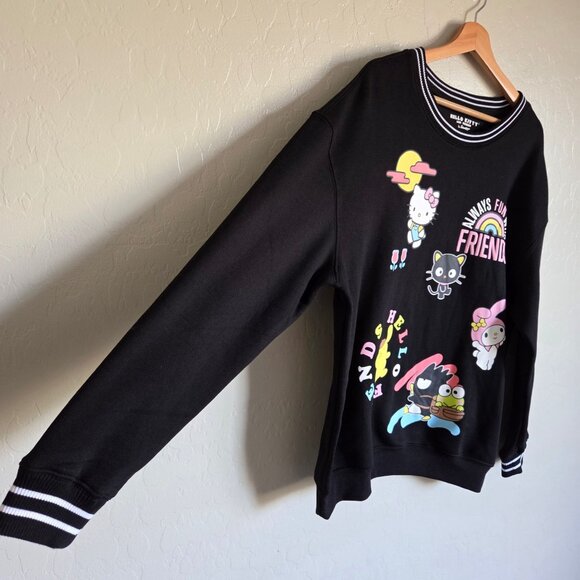 Hello Kitty and Friends x Hybrid Apparel Crewneck Sweatshirt Black Women's Large - Picture 6 of 9